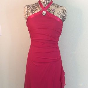 Vintage 90s Byer Too! Raspberry Red Long Eve M